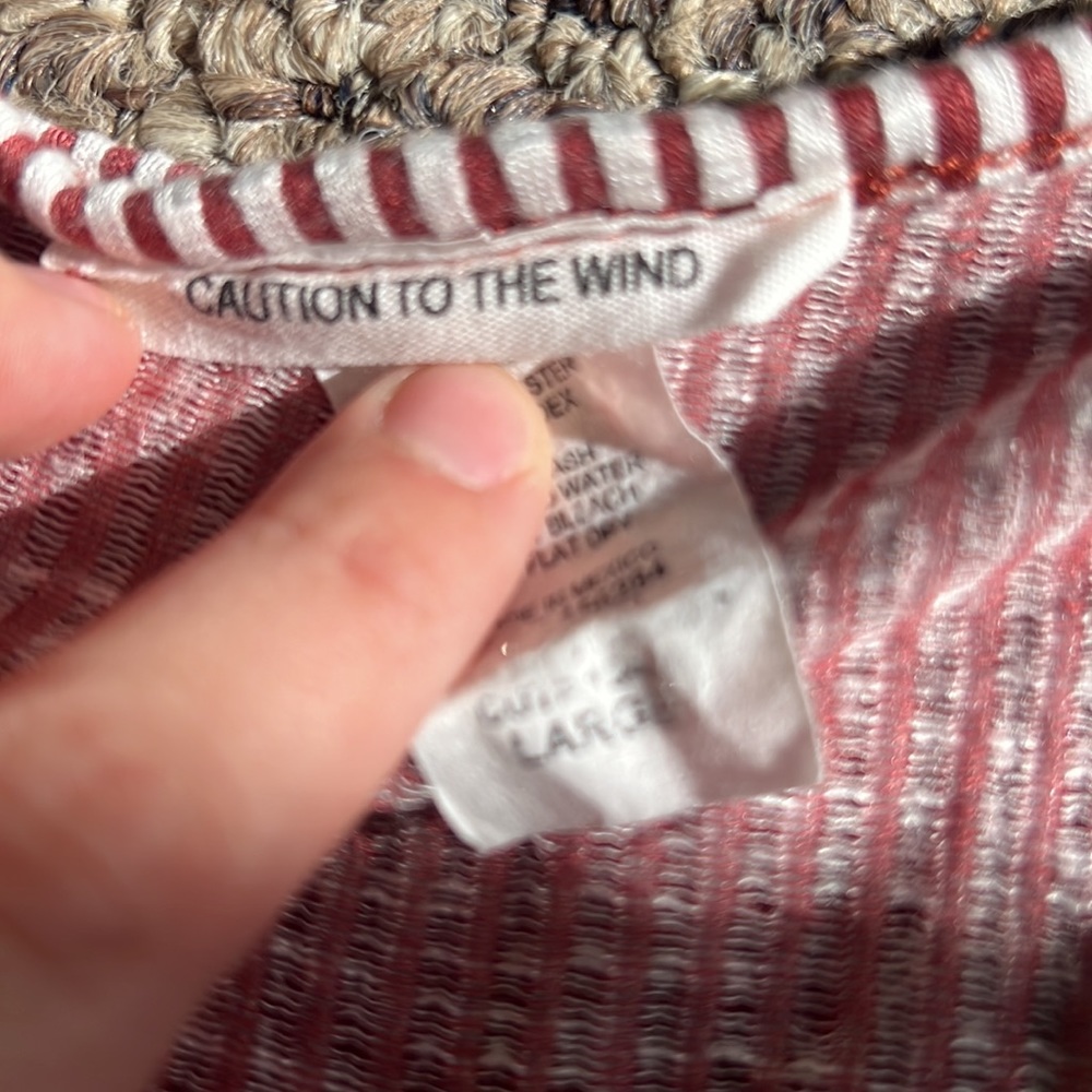 Striped Crossover Top - Picture 6 of 6